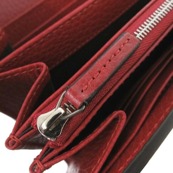 GUCCI Authentic Red Leather Shoulder Bag - Picture 8 of 11